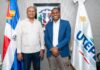 Director de UTEPDA recibe visita del dirigente agropecuario Eulalio Ramírez