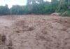 Fuertes aguaceros caídos sobre la parte alta del municipio de los Ríos provocan desbordamiento del Río Barrero